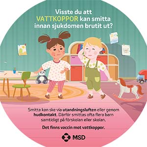 Bild för Föräldrainformation - rund broschyr Vattkoppor prickigt & det kliar