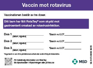 Bild för Häfte – vaccinationskort (RotaTeq)