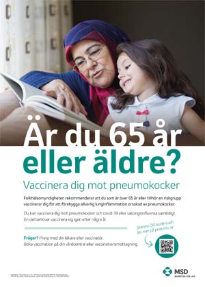 Bild för Pneumokockaffisch för info. till patienter – utan prisinformation – variant 1