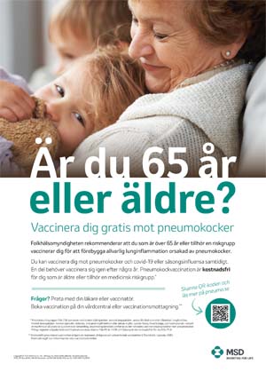 Bild för Pneumokockaffisch för info. till patienter – kostnadsfri vaccination – variant 2