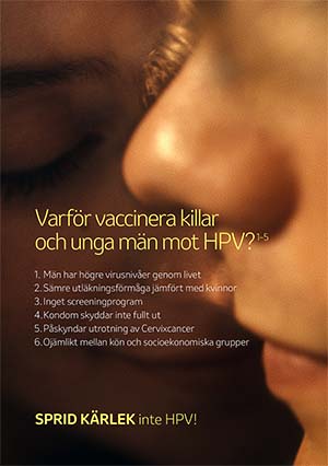 Bild för Lathund – Varför vaccinera killar och unga män mot HPV?