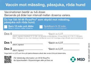 Bild för Häfte – vaccinationskort (M-M-RvaxPro)