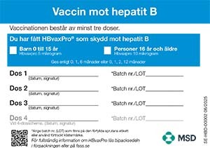 Bild för Häfte – vaccinationskort (Hbvaxpro)