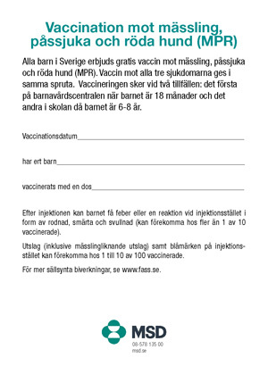 Bild för Vaccinationsbekräftelse M-M-RvaxPro